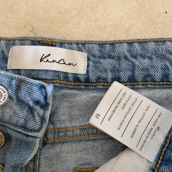 KanCan Cutoff Denim Jean Shorts High Waisted (4) Button Fly Fringe Size W 31”x… - Picture 3 of 9